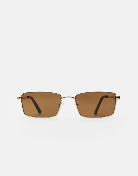 Pull&Bear – Flerfärgade, metalliska solglasögon - view 1