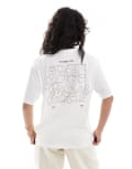 [Pull & Bear] Pull & Bear floral graphic t-shirt in white L WHITE