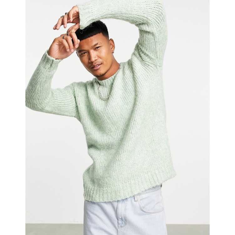 Lime green deals sweater men