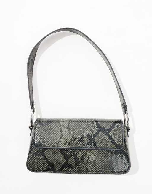 Grey snake print bag best sale