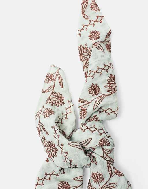 Pull&Bear - Foulard brodé - Bleu, 3 de 3