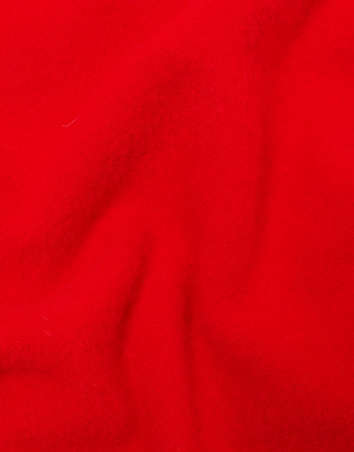 Pull&Bear foulard triangle en maille rouge en laine, 3 de 4