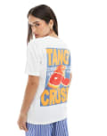 [Pull & Bear] Pull & Bear fruit graphic oversized tee in white M WHITE