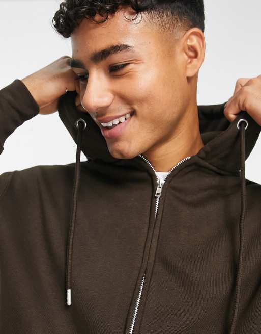 Pull&Bear Men's Zip-Up Hoodie