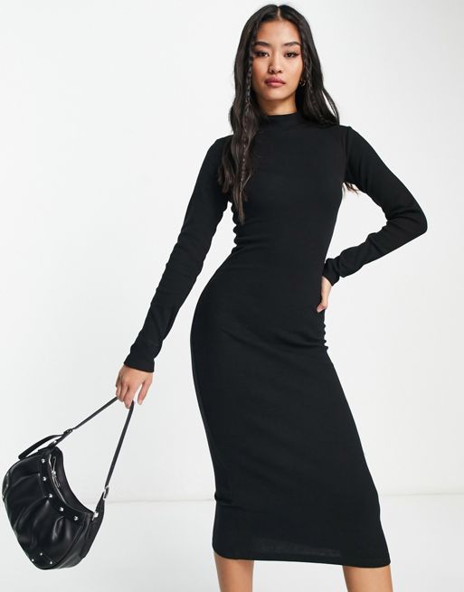 Urban Classics double layer mesh mini dress in black