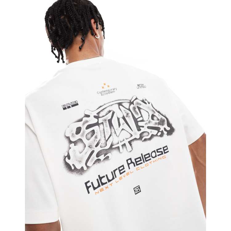 JIMBEAR PRINT T White／jimwag JIMBEAR PRINT T White／jimwag Vintage 90s White Tigers Cub and