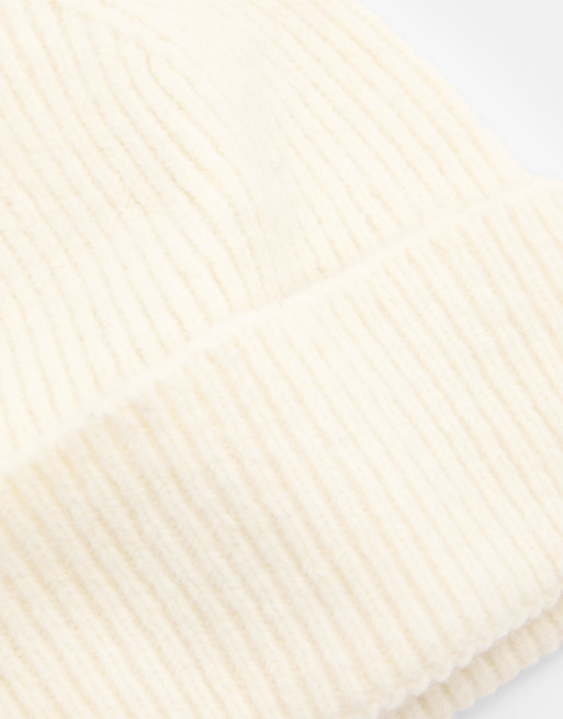 Pull&Bear - Gebreide beanie in beige, 2 van 3
