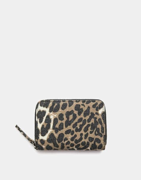 Pull&Bear – Geldbörse mit Leopardenmuster - view 1