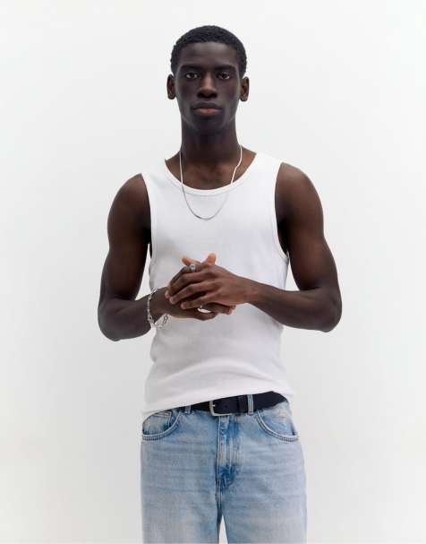 Pull&Bear - Geribbeld hemdje in wit - view 1