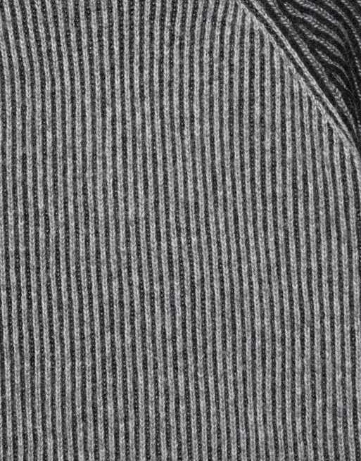 Pull&Bear gerippter Pullover mit Raglanärmeln in dunklem Anthrazit, 7 von 7