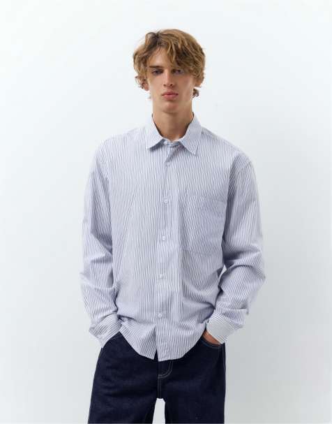 Pull&Bear - Gestreept overhemd met lange mouwen - view 1