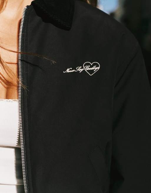 Pull&Bear gewachste Bomberjacke in Dunkelgrau, 2 von 6