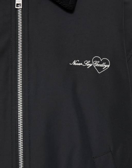 Pull&Bear gewachste Bomberjacke in Dunkelgrau, 5 von 6