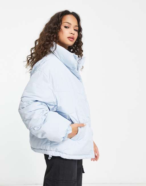 Pull&Bear - Gewatteerd jack in blauw