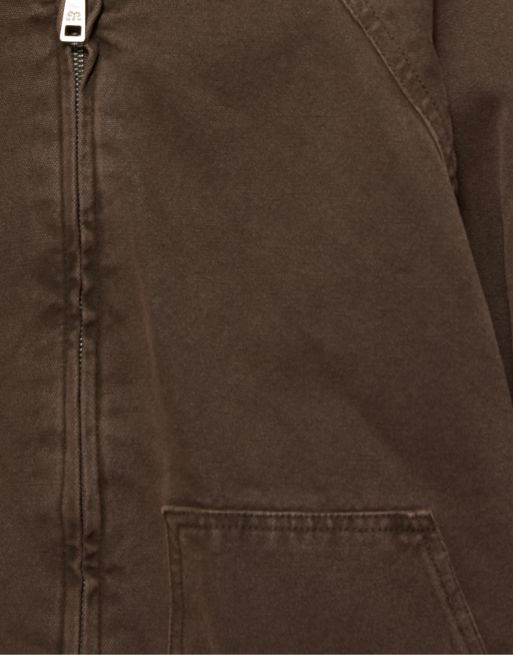 Pull&Bear giacca con cappuccio marrone, 7 di 7
