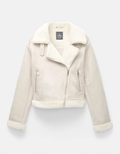 Pull&Bear - Giacca corta double-face beige - view 1