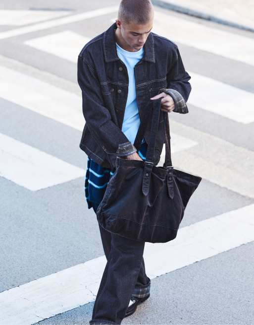 Pull&Bear giacca di jeans con tasche navy, 6 di 7