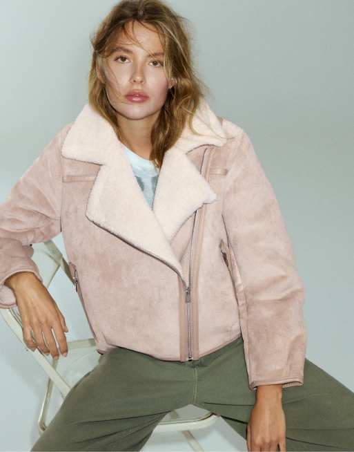 Pull&Bear - Giacca double-face color sabbia, 5 di 7