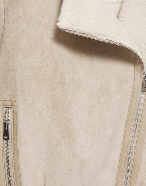 Pull&Bear - Giacca double-face color sabbia, 7 di 7