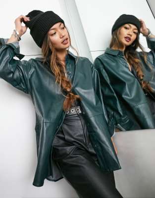 pull and bear blazer pelle