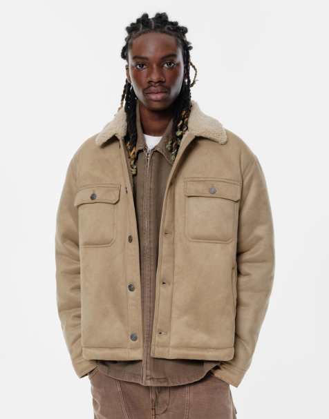 Pull&Bear - Giacca trucker color cammello medio double-face - view 1