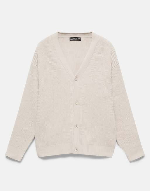 Pull&Bear gilet boutonné couleur sable, 5 de 7