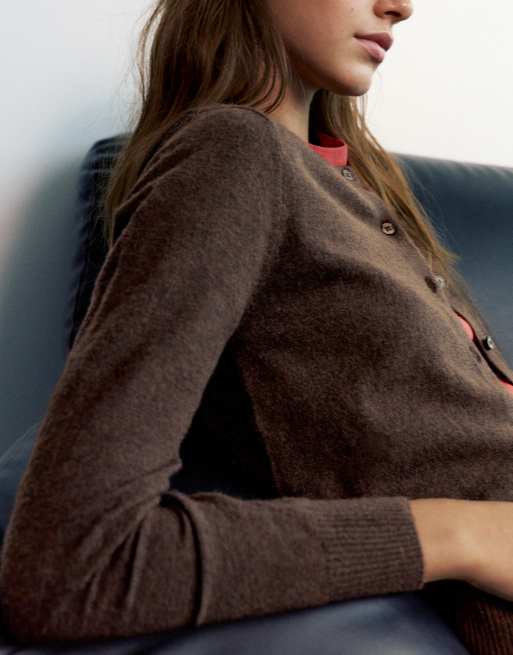 Pull&Bear gilet regular fit marron, 3 de 7