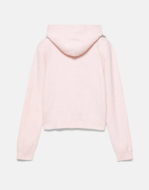 Pull&Bear gilet zippé à capuche rose, 6 de 6