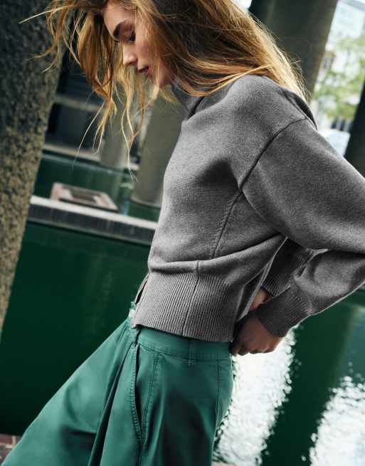 Pull&Bear gilet zippé gris chiné, 5 de 7