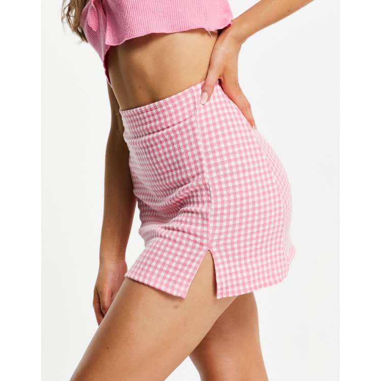 Gingham 90s skirt online