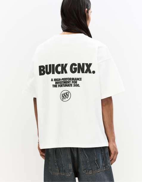 Pull&Bear – GNX – Vit t-shirt med tryck - view 1