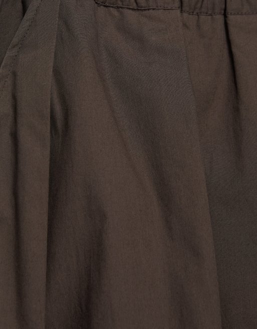 Pull&Bear - Gonna a mantella lunga marrone, 5 di 7