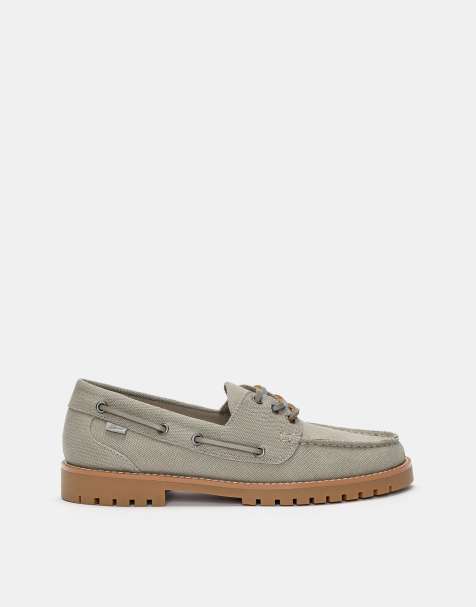 Pull&Bear – Grå, platta skor - view 1