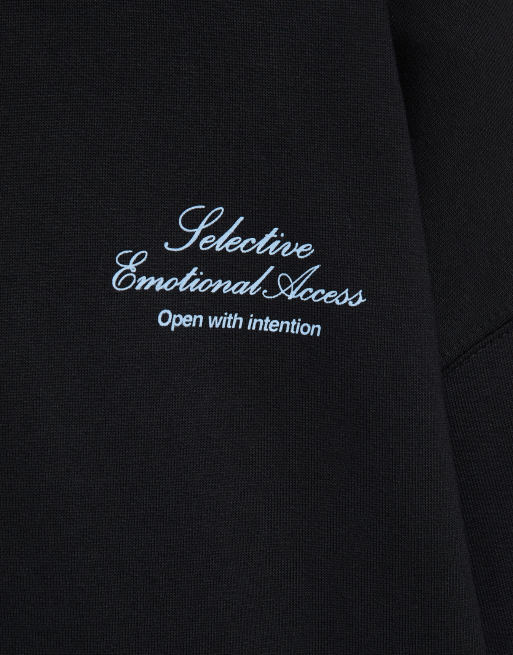 Pull&Bear grafische hoodie in zwart, 5 van 6