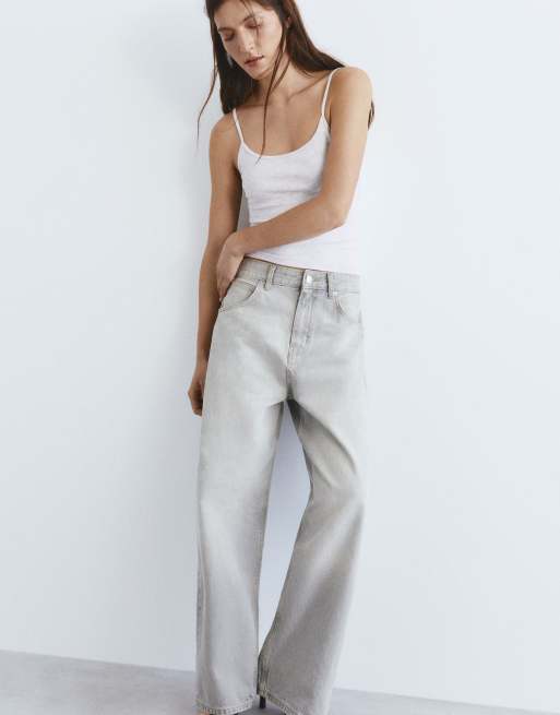 Pull&Bear – Gråmelerad topp med tunna axelband, 5 av 7