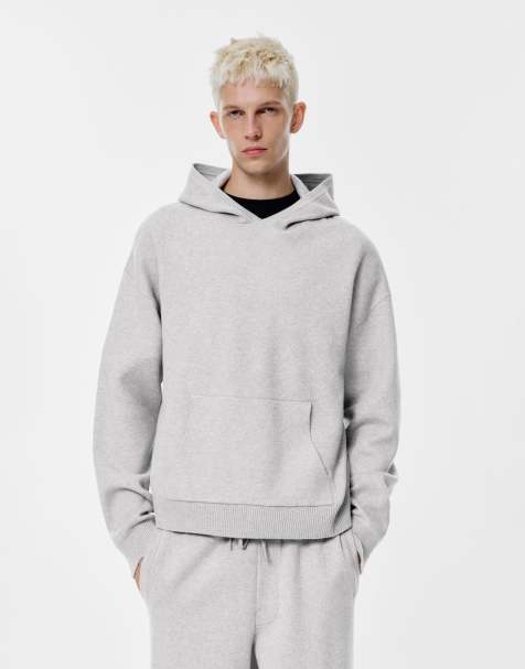 Pull&Bear - Gråmeleret hættetrøje - view 1