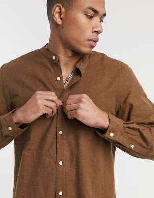 pull and bear brown shirt