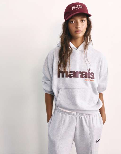 Pull&Bear - Set van jersey in grijs, 2 van 3