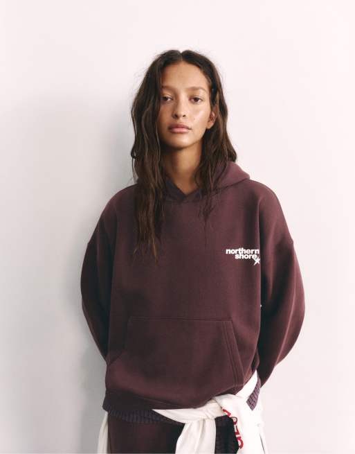 Pull&Bear jersey set in brown, 3 of 3