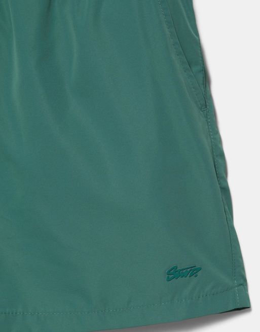 Pull&Bear - Grønne basis-badeshorts, 3 af 4