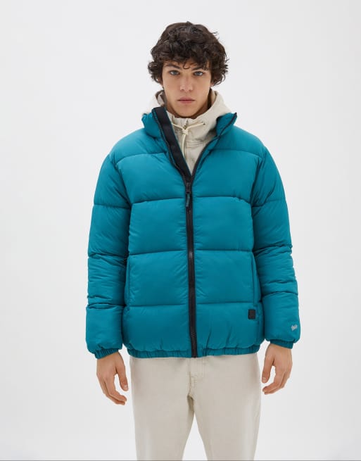 Pull&Bear – Grön pufferjacka