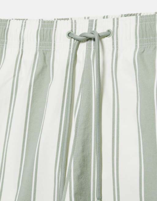 Pull&Bear – Grönrandiga boardshorts, 2 av 4