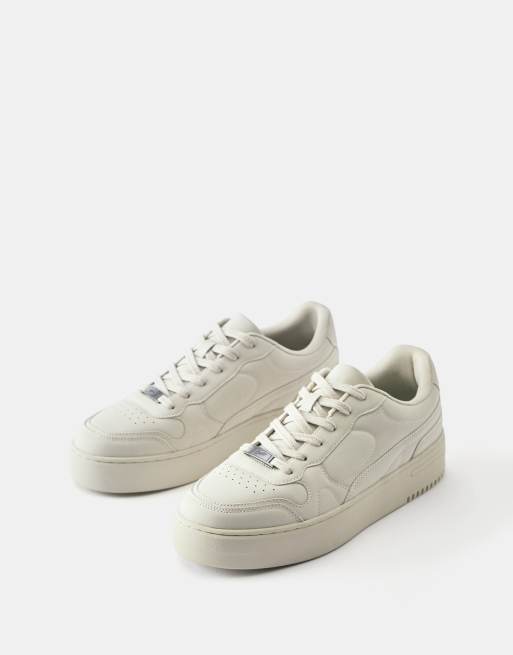 Pull&Bear grova sneakers i naturvit, 2 av 4
