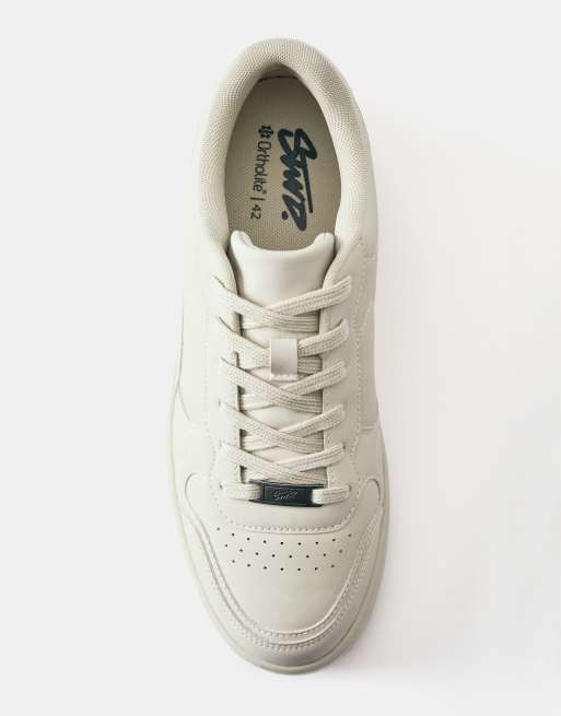 Pull&Bear grova sneakers i naturvit, 3 av 4