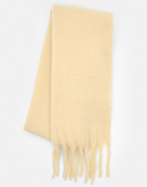 Pull&Bear – Gul halsduk i mohairstil - view 1