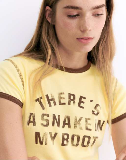 Pull&Bear - Gul T-shirt med Toy Story-print, 3 af 4