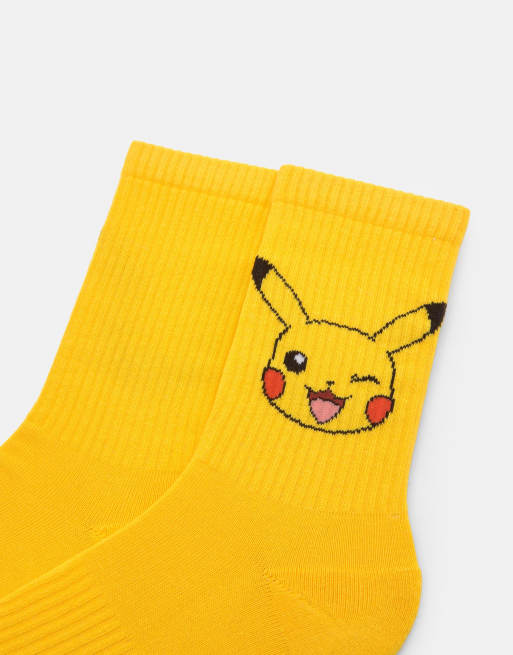Pull&Bear - Gule sokker med Pikachu-Pokémon, 4 af 4