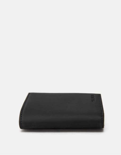 Pull&Bear – Gummierte Geldbörse in Schwarz, 4 von 4