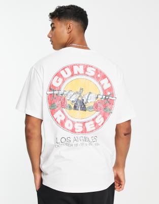 pull and bear guns n roses t shirt