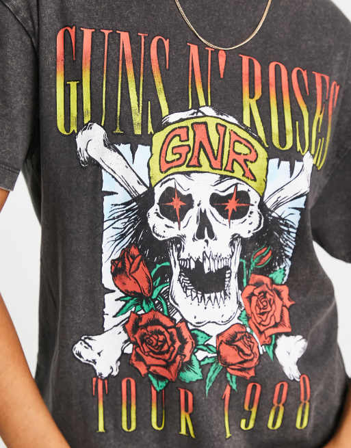 Tee shirt femme guns and roses hot sale